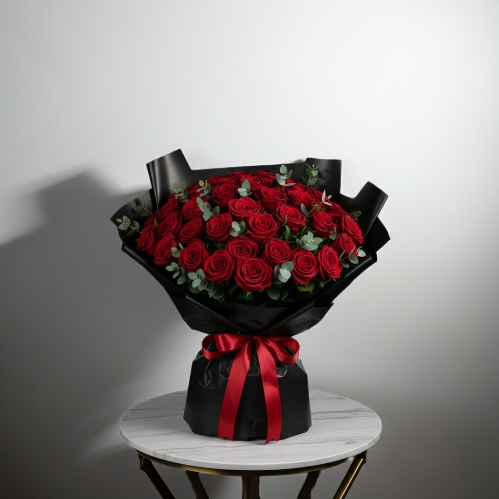 Valentine's Scarlet Desire Rose Bouquet