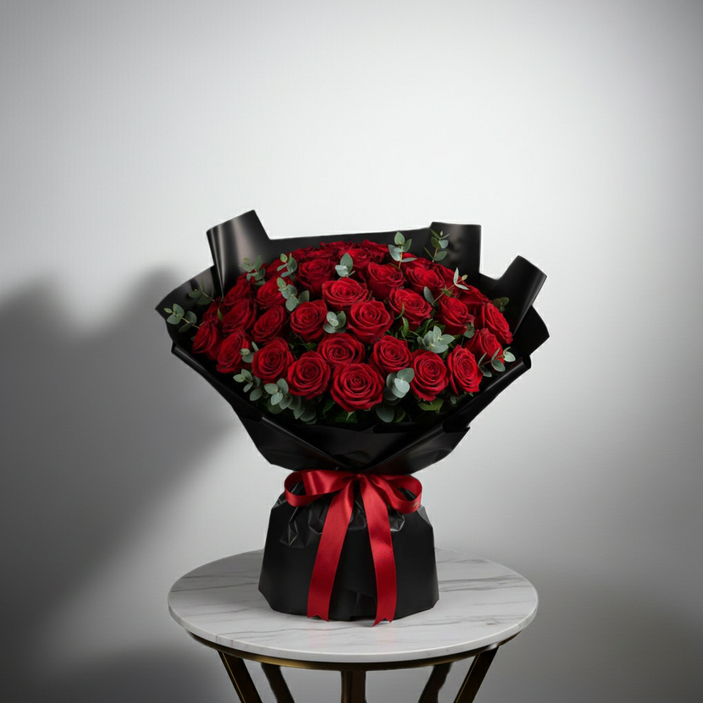Valentine's Scarlet Desire Rose Bouquet