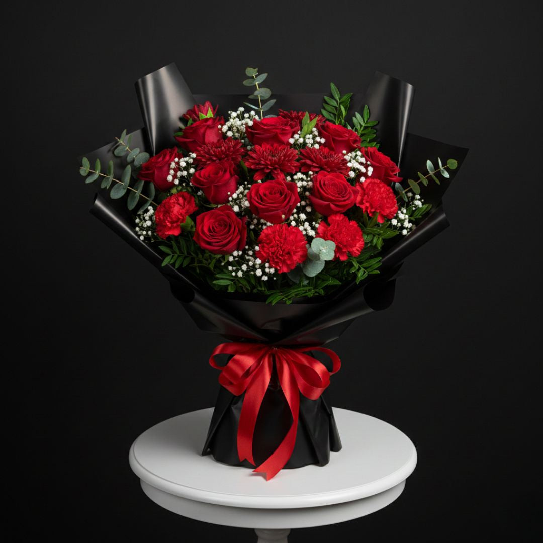 Crimson Flame Bouquet