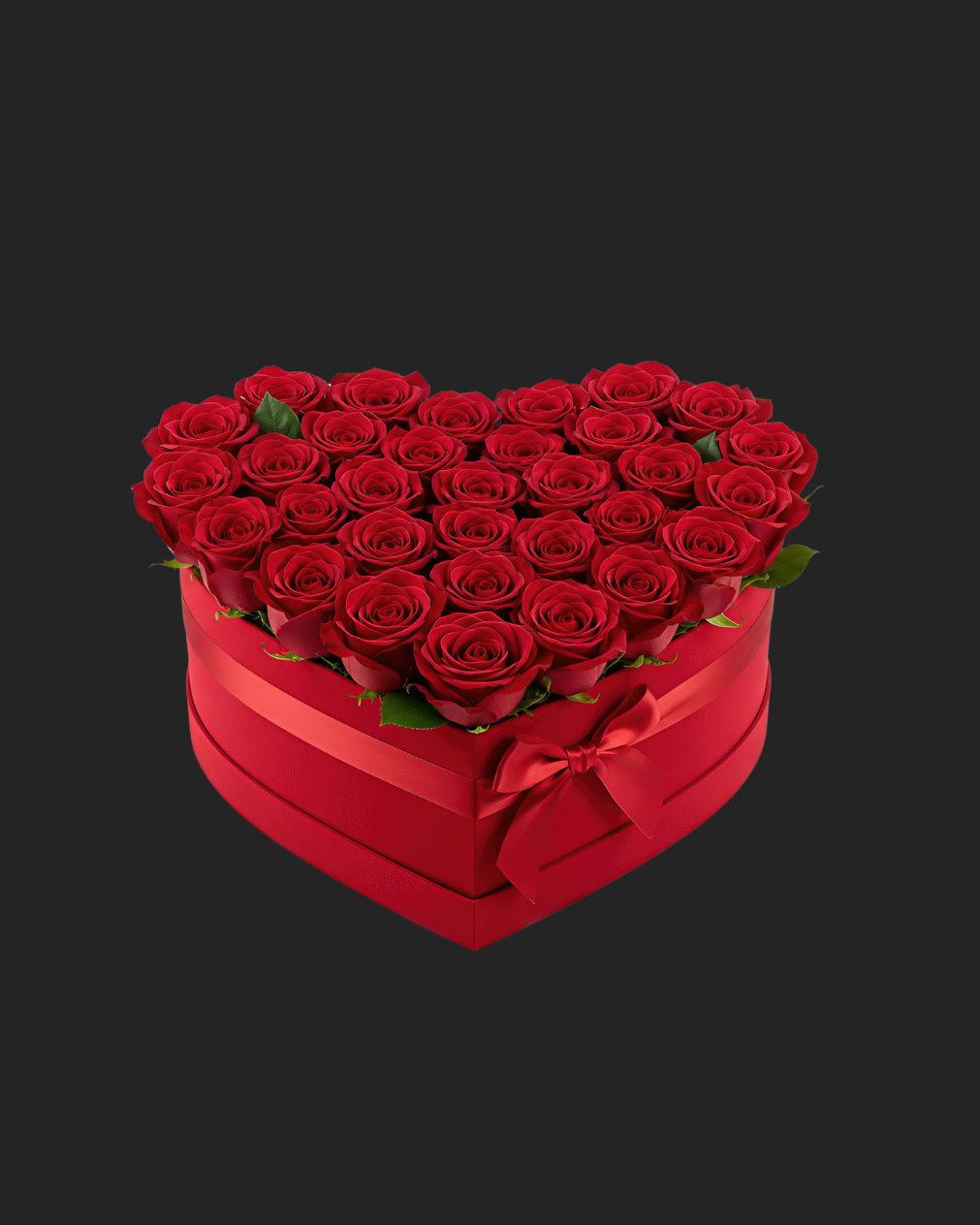 Forever Yours – Luxury Heart Rose Box
